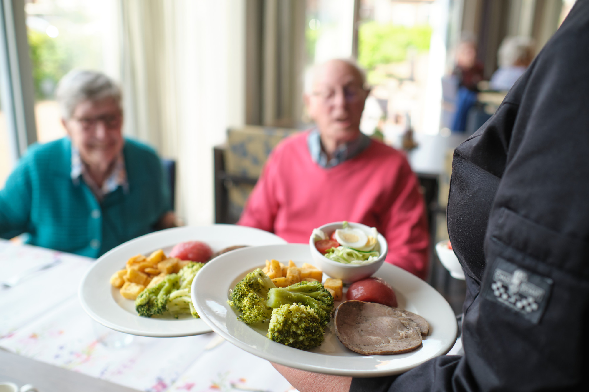 Eten wat geserveerd wordt