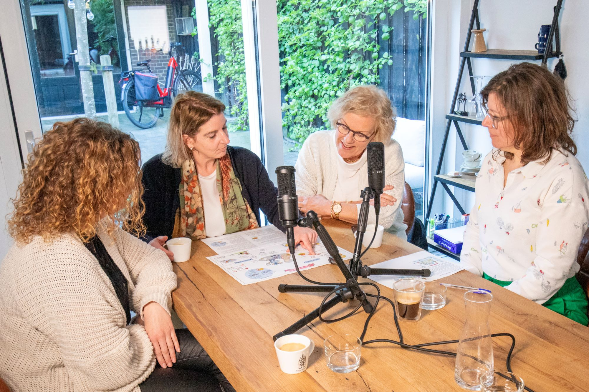 Een foto gemaakt tijdens de opnames van de podcast